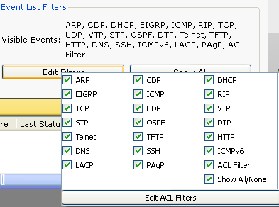 Prostředí aplikace Cisco Packet Tracer 11 1.3 Monitorování paketŧ v simulačním režimu Program Cisco Packet Tracer je mocným nástrojem, který umí simulovat běh paketŧ v síti.