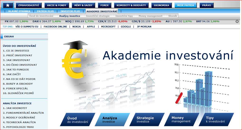 a poplatků) dostupný text zahrnuje například kapitoly o analýze investic v podrobnosti, která je téměř na profesionální úrovni.