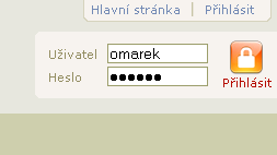 Díky přihlášení do systému je možno zadávat do webového rozhraní potřebné