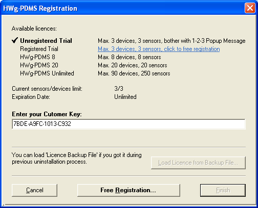 Instalace Instalace HWg-PDMS je velmi jednoduchá stačí zvolit jazyk. Po instalaci je potřeba zadat v menu Help/Registration (Nápověda/Registrace) Uživatelský klíč, čímž se aktivuje zakoupená licence.