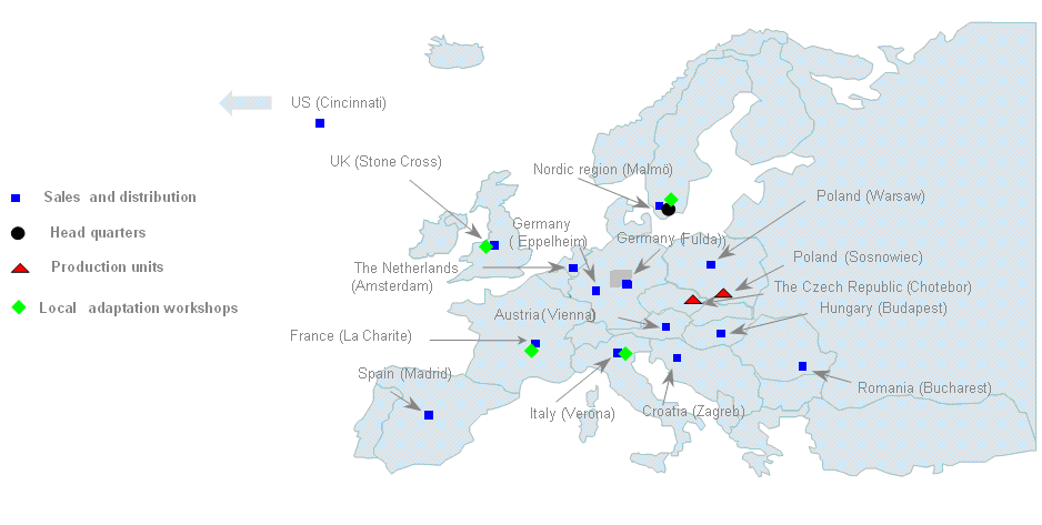 Stručná charakteristika společnosti GCE Společnost GCE v celém názvu Gas Control Equipment je mezinárodní společnost se sídlem ve švédském Malmö a je vedoucí společností na evropském trhu v oblasti