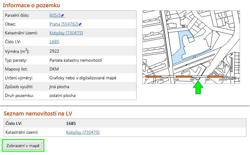 Práce s mapou Zobrazení mapy Mapa se standardně otvírá v novém okně prohlížeče.