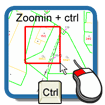 Tento výběr lze také provést bez použití tlačítka CTRL, držením levého tlačítka a tažením myši. a to současným stiskem klávesy Tlačítko slouží pro zobrazení celé mapy ČR.