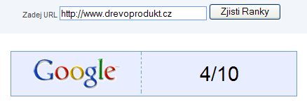 Tabulka 9: Analýza zdrojového kódu II Zdroj: http://seo-servis.cz/account/source-3067216 Další tabulka znázorňuje hodnocení odkazovaných ranků.