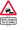 side winds risk of ice steep hills downwards steep hill upwards narrow on both sides