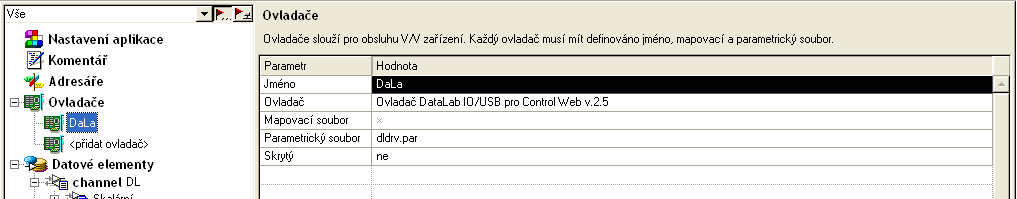 5, Adresář: Procházet nastavíme naši složku, projdeme všechny nabídky - Další atd., Dokončit, OK 8.2.2 Nastavte ovladač, přidejte kanál (channel) a deklarujte proměnné viz dole 8.3 Sestavte úlohy: 8.