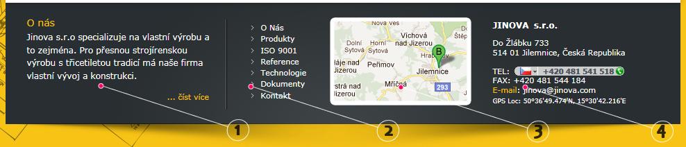 O navigaci jsem pojednával v teoretické části bakalářské práce. 3 poukazuje na ikony odkazující na jednotlivé jazykové mutace.