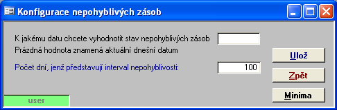 64 dílů budou vykazovat jistě ve velké míře efekt nepohyblivých zásob. Konfigurace nepohyblivých zásob Křížové tabulky nepohyblivých zásob Nesrovnalosti vydaného a prodaného zboží 1.15.