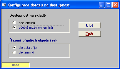 83 1.18.5 Konfigurace dostuponosti na skladě Nastavení dotazu na dostupnost zboží na skladě. 1.18.6 Konfigurace použití textových atributů Konfigurace evidence textových atributů ve skladech. 1.18.7 Implicitní sklad Nastavení implicitního skladu pro generování nových skladových dokladů.