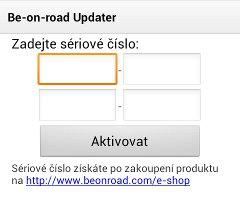 3. Aktivace produktu Po zakoupení produktu obdržíte sériové číslo (pro operační systém ios platí jen u dopravních informací), které je nutné aktivovat.