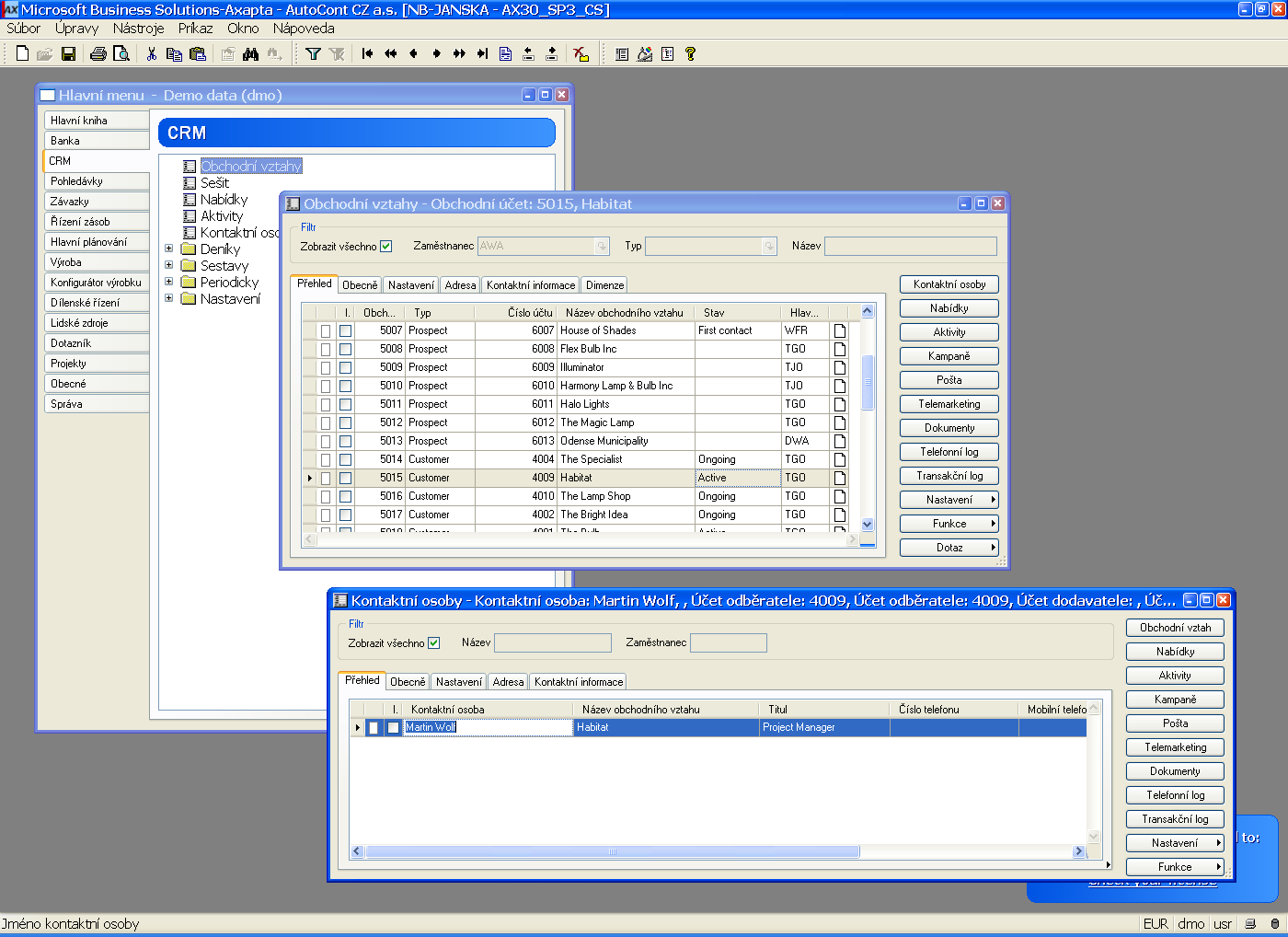 CRM MS Dynamics (obchodní