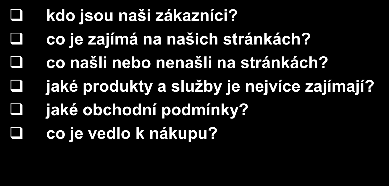 co našli nebo nenašli na stránkách?