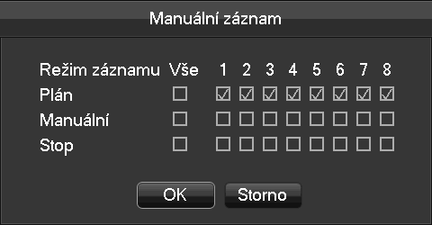 4.1.4. Hledání záznamu Viz kapitola 4.3. 4.1.5. Manuální záznam. Pro spuštění této funkce musí mít operátor oprávnění k nahrávání záznamu.