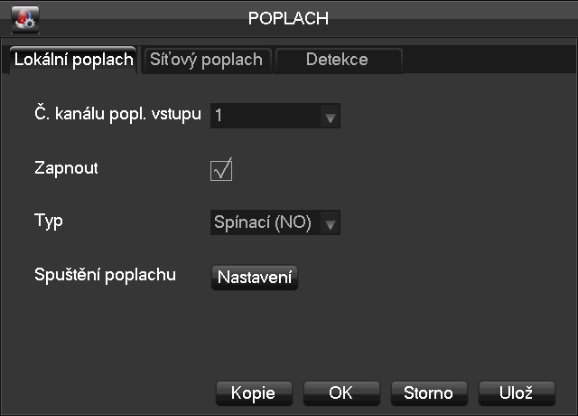 [Nastavení multicastu] Zapnutí funkce povolí protokol. Vyžaduje nastavení IP adresy a portu pro vysílání. [Email] Nastavení parametrů pro odeslání mailových zpráv.