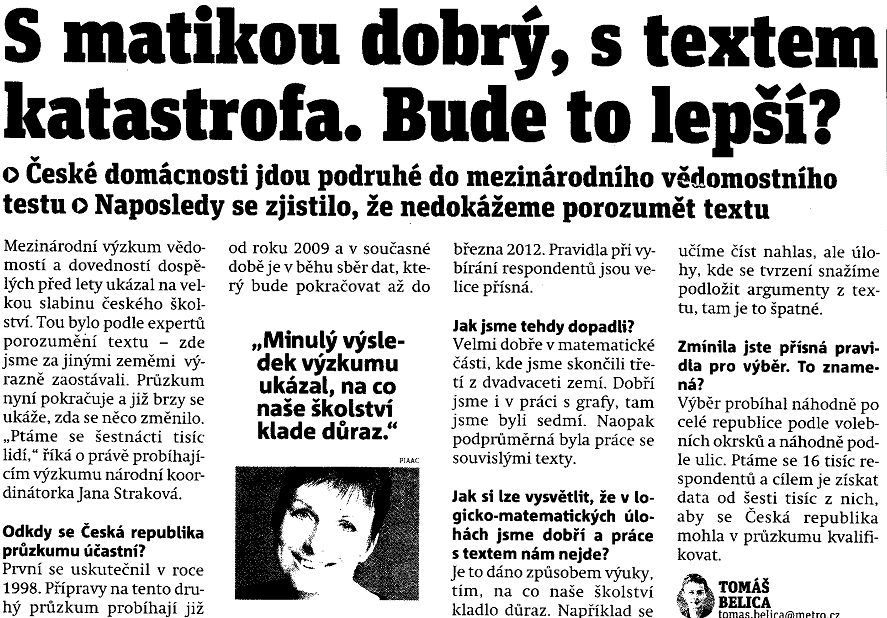 V následujících textech hledejte zvláštnosti publicistického