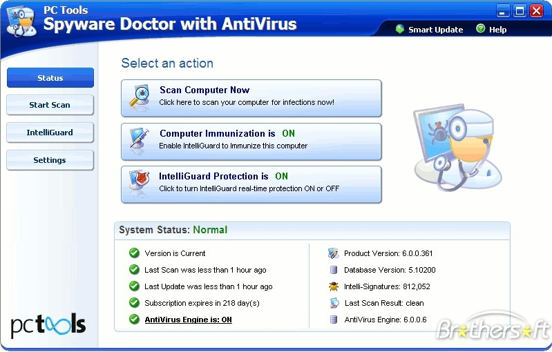 UTB ve Zlíně, Fakulta aplikované informatiky, 2010 38 Obrázek 1 Ukázka uživatelského prostředí [10] 3.4.7 Spyware Terminator Spyware Terminator je jedním z velmi oblíbených programů tohoto typu.