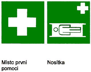 Nebezpečné látky rychlé informace 93 Obrázek 9.5: Příklady informativních značek CAS číslo obsahuje tři části oddělené pomlčkou.