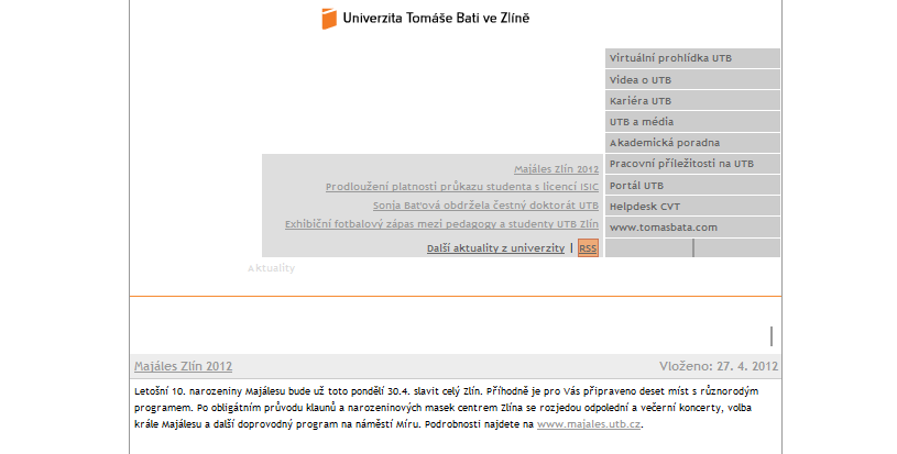 UTB ve Zlíně, Fakulta multimediálních komunikací 43 7 TESTOVÁNÍ PŘÍSTUPNOSTI Kapitola A: Obsah webových stránek je dostupný a čitelný Tato kapitola se zabývá zobrazováním, dostupností a přítomností