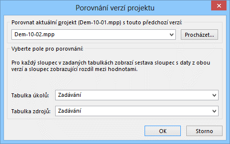 10 Tisk a další práce se soubory 199 Formátování zobrazení Porovnání projektů Dem-10-01 Dem-10-02 Ke každému zobrazení existují specifické nástroje formátování.