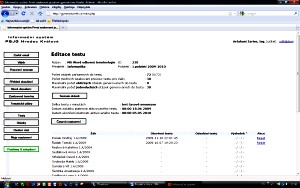 Dále se pomocí databáze vytvoří test. Otázy testu lze deinovat jao jednoduché, pa se za správnou odpověď výsledu přičítá bod, nebo obtížné, de za správnou dostane student body.