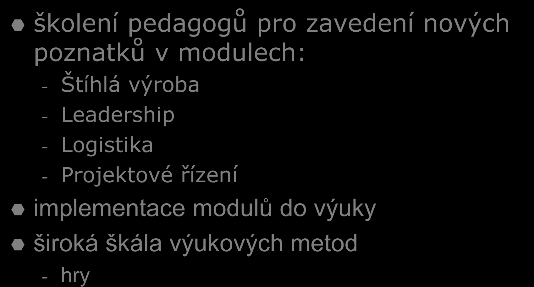 Leadership - Logistika - Projektové řízení