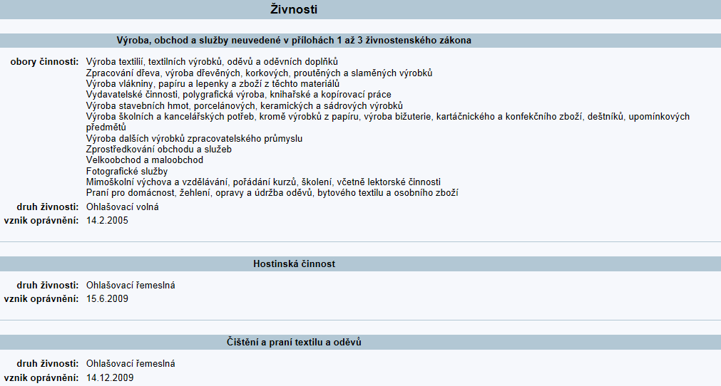 Provozování činností, jako je například činnost hostinská či prodej výrobků vyrobených klienty Joker o.s., je moţné díky ohlášení ţivnosti a vzniku oprávnění k provozu.