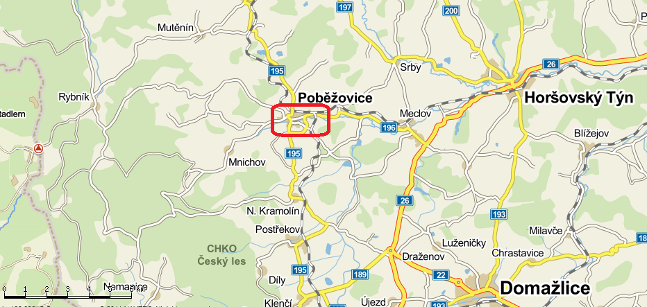 POPIS VÝCHOZÍ SITUACE Město Poběžovice leží v západním pohraničí Čech v okrese Domažlice (Plzeňský kraj).