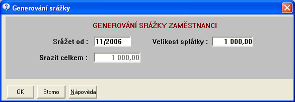 Plány Benefitu Evidenci plánovaných Benefitů zajišťuje pořadač s názvem Plán Benefitů.