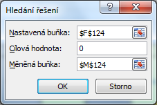 Kalkulátor umožňuje i další možnosti prostřednictvím excelového nástroje Hledání řešení.