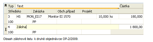 - 42 - Lgistika, sklady, fakturace a distribuce v IS Prdej, pdslžky Zálhy a faktury. Zde je funkce Nvý jak funkční tlačítk s vlbu (základní vládací prvky viz kap. Hlavní kn aplikace, příp. help, kap.