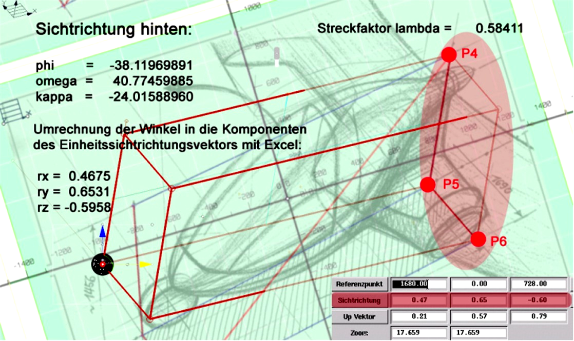 Gunter Weiss In the following some own experiences shall be represented by two diploma theses: The first one of F. HENSCHEL deals with Computer Vision and Linear Mappings.