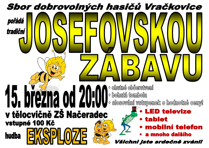 Zveme Vás Poděkování: Dne 22. 2. 2014 se v Načeradci uskutečnil již 14-tý ochotnický bál. Vlašimský soubor pro nás zatančil salsu a skupina Unisono doladila vysokou úroveň večera.