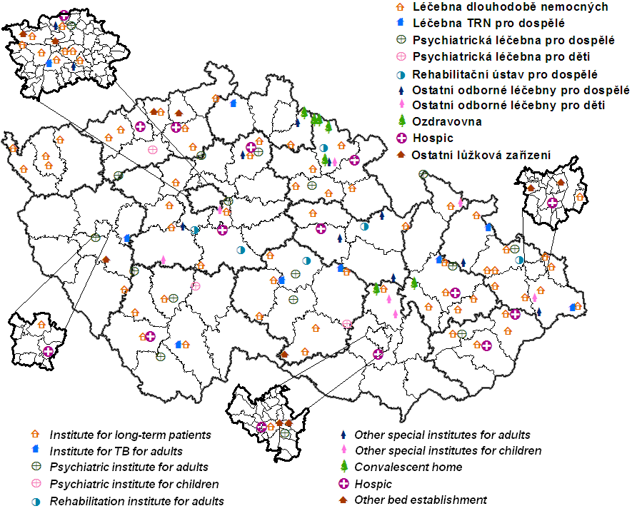 Síť odborných léčebných ústavů k 31. 12.