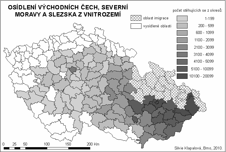 Následující desetiletí nepříznivý demografický vývoj způsobený válkou zvrátila. Do Ostravy a přilehlých okresů Karviná a Frýdek-Místek putovalo velké množství státních investic do těžkého průmyslu.