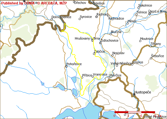 Ivaňská plošina Olbramovická pahorkatina Geomorfologické celky: - Dyjsko-svratecký úv