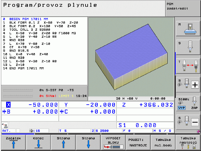 Obrázek 25: Provádění programu plynule/blok po bloku (zdroj vlastní) 8.