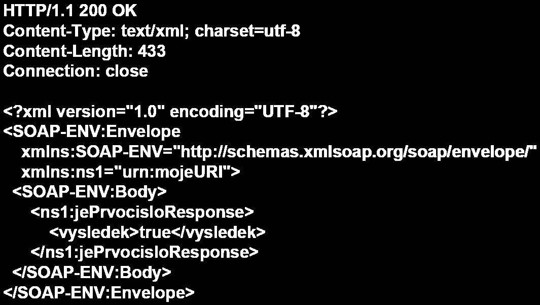 SOAP volání Zdroj:http:// dior.ics.muni.cz/~makub//soap/martinkuba_webservices_datakon2006_clanek.
