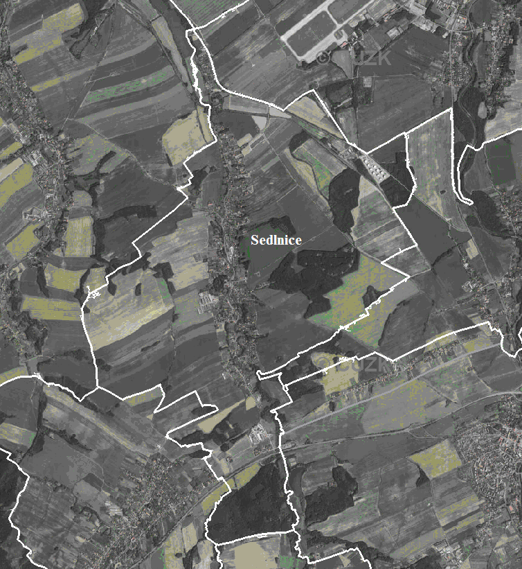Obrázek č. 45: Letecký snímek - stav roku 2006 - http://heis.vuv.cz/data/webmap/isapi.dll?