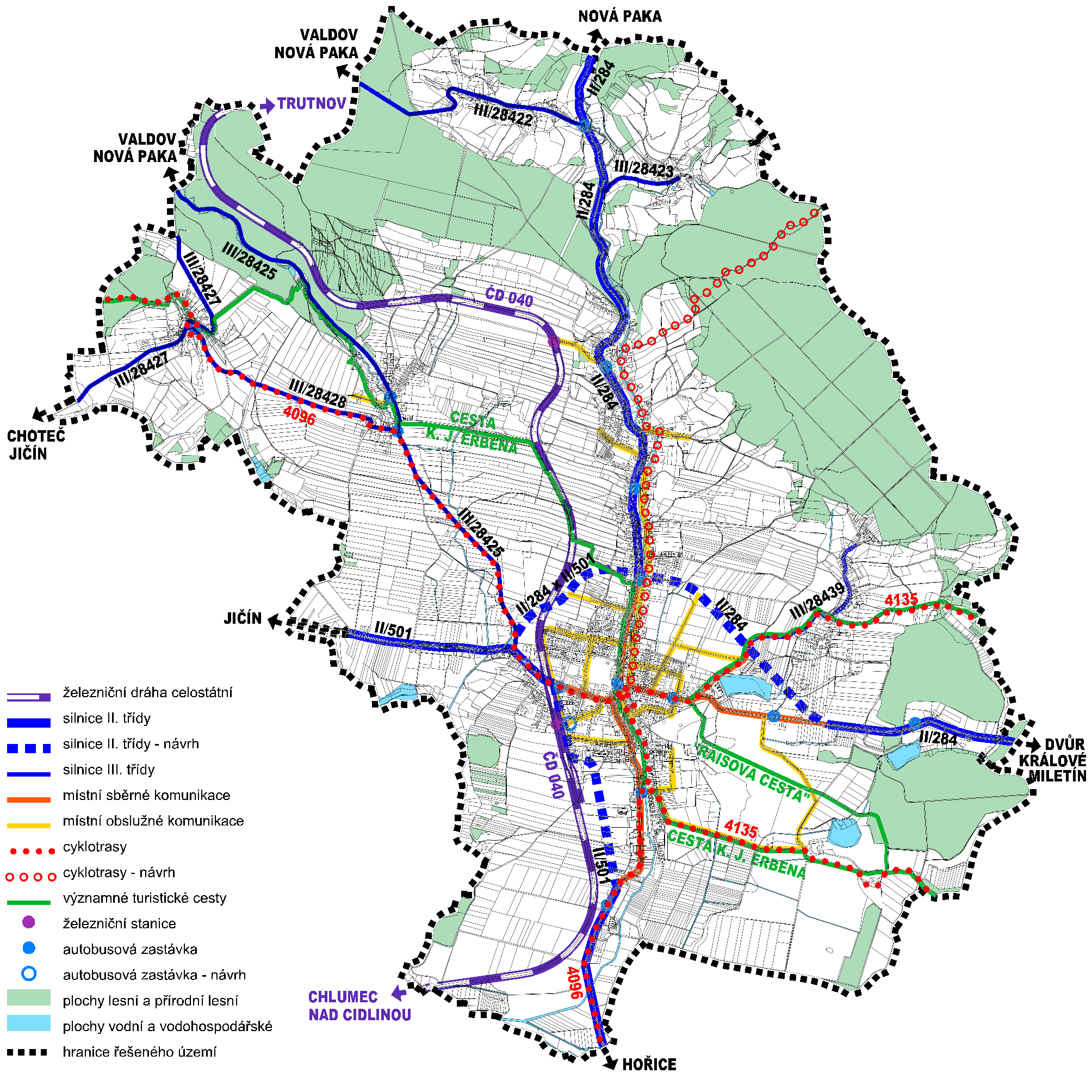 Odůvodnění územního plánu Lázně Bělohrad Návrh Celostátní železniční trať Chlumec nad Cidlinou - Trutnov (traťový úsek 4) má stabilizovanou územní polohu při průchodu sídelní útvarem Lázně Bělohrad.