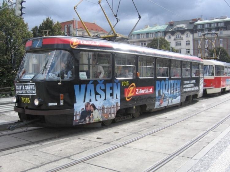 4. Österreich Werbung jako agentura Tramvajová reklama 2009/10 Reklama