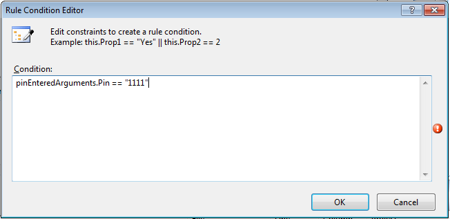 Declarative Rule Condition umožní vytvořit jednoduchá pravidla, která určí, kdy je daná podmínka splněna.