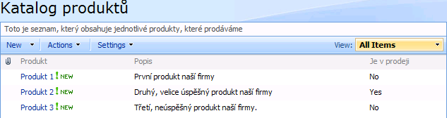 Obrázek 36: SharePoint vytvoření nových polí v seznamu Kromě těchto dvou sloupců bude seznam obsahovat ještě další tři sloupce: Created By, Modified by a Title ; tyto sloupce jsou automaticky