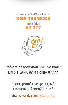 Info DMS bez poplatku Dárcovské SMS jsou velmi oblíbenou formou dárcovství a českým fenoménem. Ročně jsou jich odeslány miliony na nejrůznější dobročinné účely.