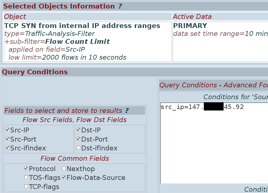 FTAS: TCP SYN flood aut.