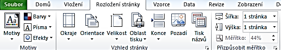 TEORIE T I S K A P Ř Í P R AVA P Ř E D T I S K E M 12 Tisk a příprava před tiskem Také v programu Excel, stejně jako v jiných aplikacích Microsoft Office, máte možnost nastavit parametry stránky a