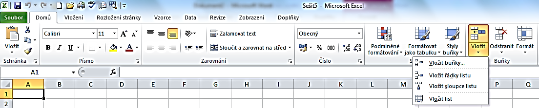 P R Á C E S L I S T Y 3 Práce s listy 3.1 Přepínání mezi listy sešitu Nový sešit v programu Excel má tři listy. Záložky (ouška) listů najdete v levé spodní části okna Excelu.