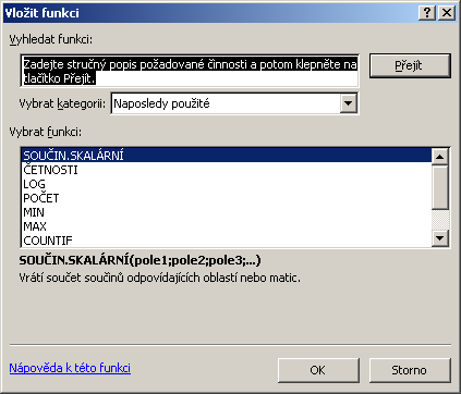 Excel úkol 02 funkce matematické, statistické Bod 4 přejmenování listu. Provedete stejně jako bod 5 lekce 1. Dejte si pozor na označení listu v tomto bodě. Zde se list má jmenovat mat_1.