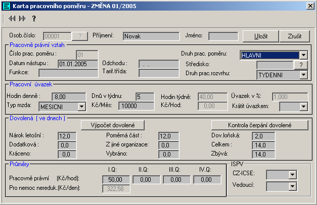 Kontrola správnosti čísla účtu Při zadávání čísla účtu program kontroluje jeho formát tj: 0 zda obsahuje pouze číslice a max.