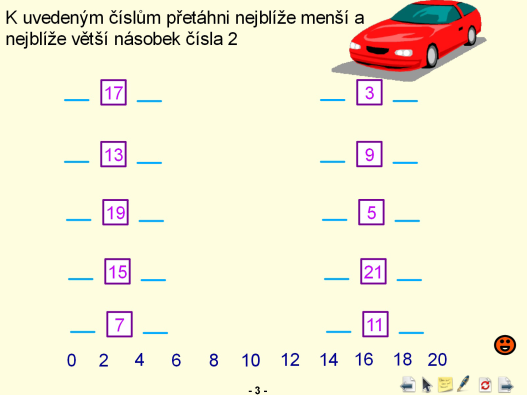 Správná řešení se zobrazí všechna najednou po kliknutí na určený obrázek.