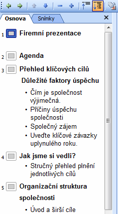 Komentář se ve snímku zobrazuje jen tehdy, je-li vybrána volba nabídky Zobrazit, Značky. Při vložení prvního komentáře se tato volba zapíná automaticky.